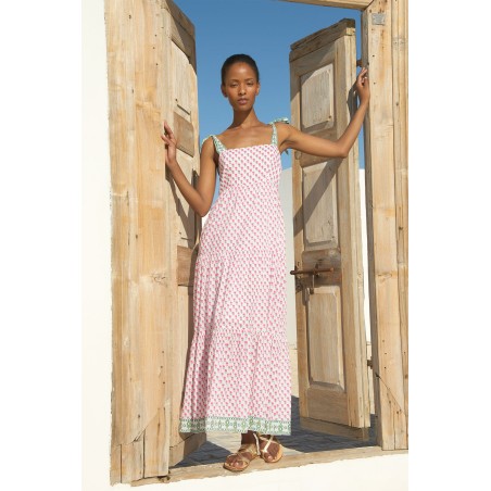 Limited Edition Tabitha Maxi Dress | Fun Flower White/Pink Latest Edition