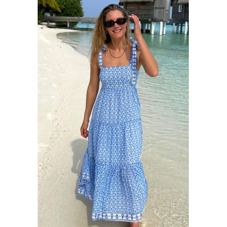 Limited Edition Tabitha Maxi Dress | Pop Flower Blue Fresh Release