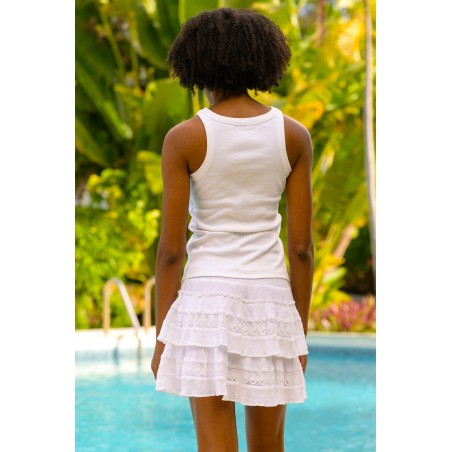 Limited Edition Tamar Skirt | White Available for Immediate Shipping