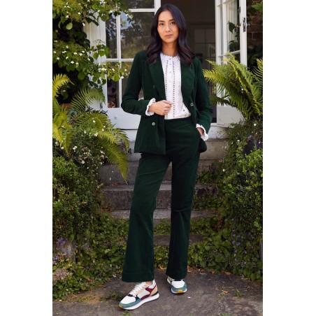 Limited Edition Theresa Stretch Corduroy Blazer | Bottle Green