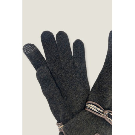 Limited Edition Touchscreen Wool & Cashmere Blend Gloves | Brown/Beige New Release