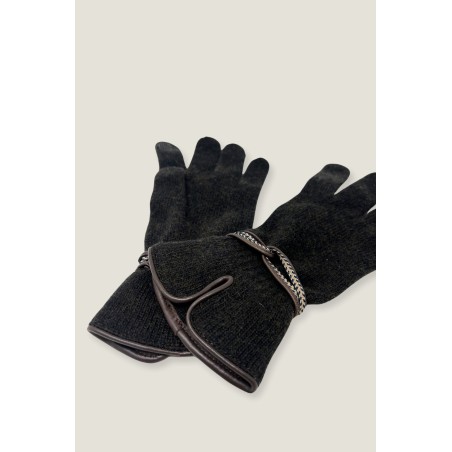 Limited Edition Touchscreen Wool & Cashmere Blend Gloves | Brown/Beige New Release