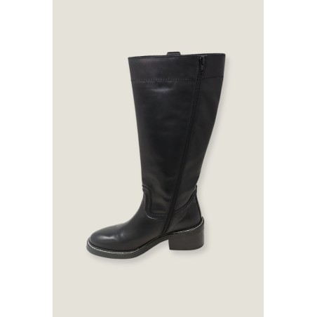 Limited Edition Trento Knee High Leather Boot | Black Immediate Availability