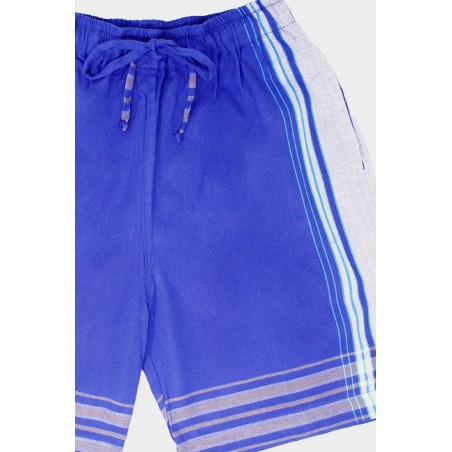 Limited Edition Unisex Kikoy Shorts | Cobalt Blue/Blue Available for Immediate Shipping