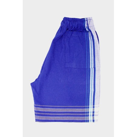 Limited Edition Unisex Kikoy Shorts | Cobalt Blue/Blue Available for Immediate Shipping