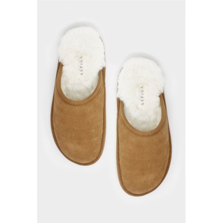 Limited Edition Unisex Sheepskin Scuffs | Camel Ready for Shipment