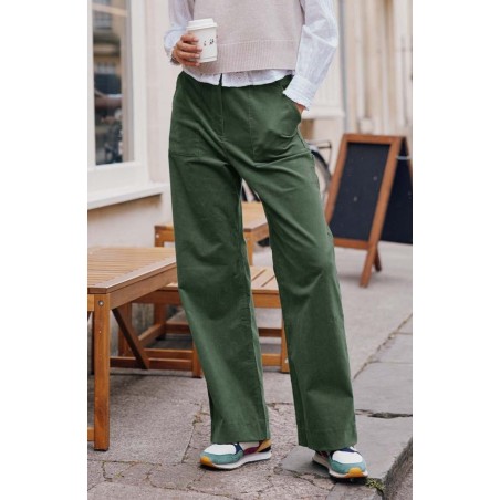 Limited Edition Utility Stretch Corduroy Trousers | Khaki Fresh Release