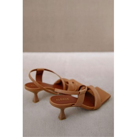 Limited Edition Asymmetric Leather Sandals | Camel Fresh Release