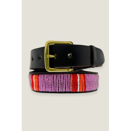 Limited Edition Vertical Stripe Belt | Purple/Orange Available Now