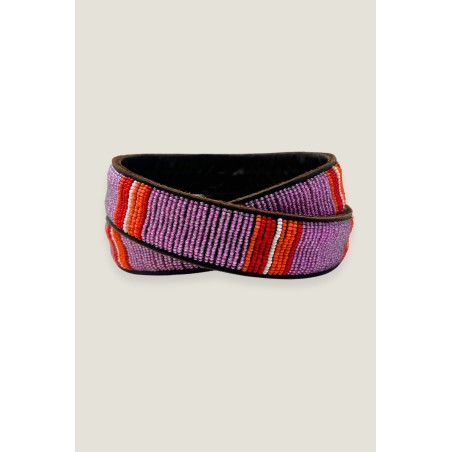 Limited Edition Vertical Stripe Belt | Purple/Orange Available Now