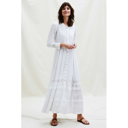 Limited Edition Audrey Lace Maxi Dress | White Immediate Availability