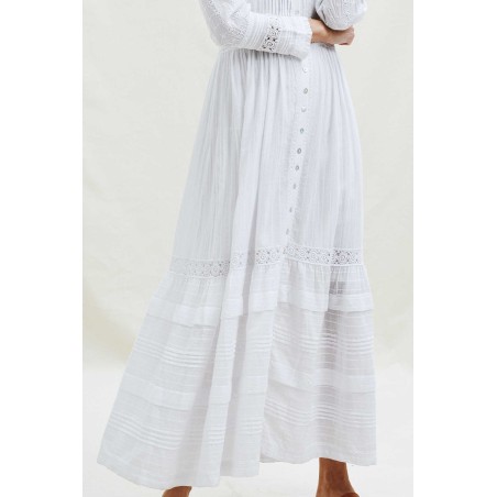 Limited Edition Audrey Lace Maxi Dress | White Immediate Availability