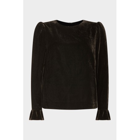 Limited Edition Victoria Velvet Top | Black Immediate Availability