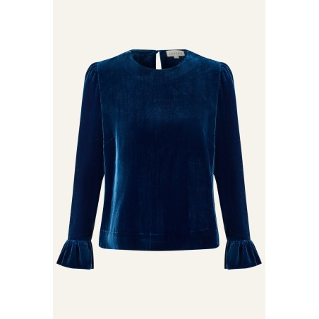 Limited Edition Victoria Velvet Top | Blue Sapphire Just Launched