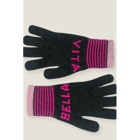 Limited Edition Vita Bella Gloves | Khaki/Fuchsia