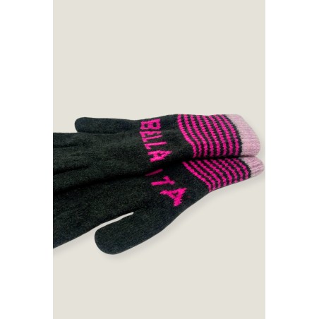 Limited Edition Vita Bella Gloves | Khaki/Fuchsia