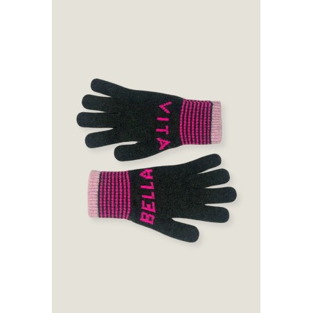 Limited Edition Vita Bella Gloves | Khaki/Fuchsia