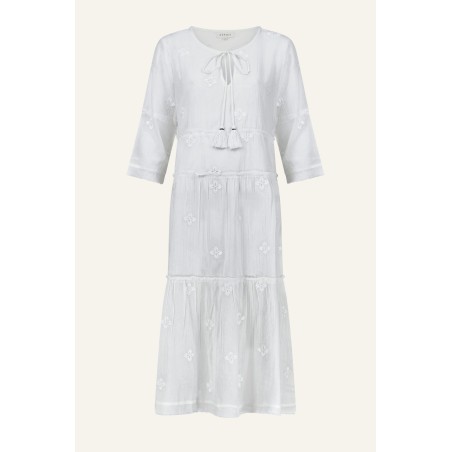 Limited Edition Willow Embroidered Dress | White Just In