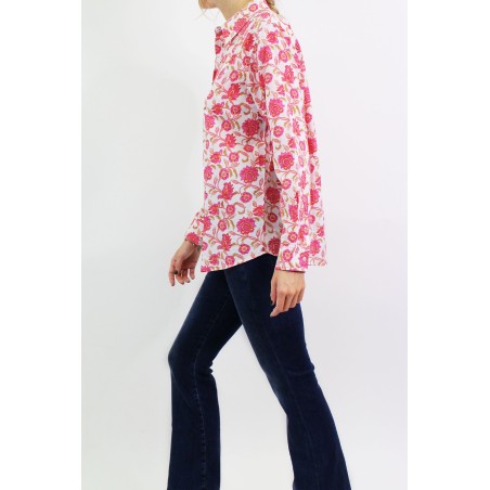 Limited Edition Women's Collared Shirt | Hot Flower Pink