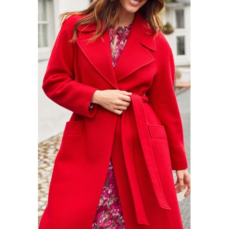 Limited Edition Wool Coat | Red New Stock