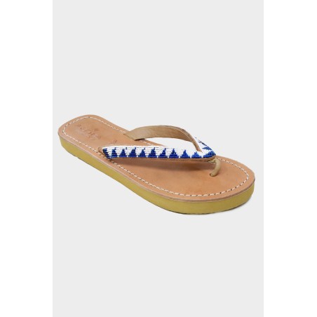 Limited Edition Ziggy Sandals | White/Cobalt Latest Edition