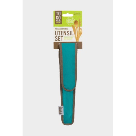 Limited Edition Bamboo Utensil Kit | Teal Limited Stock