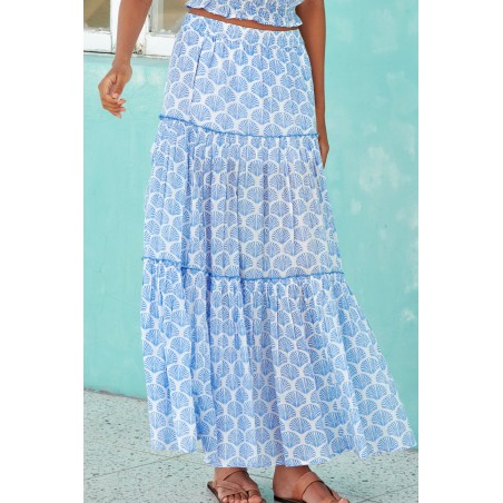 Limited Edition Bea Organic Cotton Skirt | Shell Marina Blue Just Launched