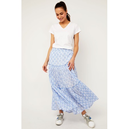 Limited Edition Bea Organic Cotton Skirt | Shell Marina Blue Just Launched