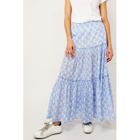 Limited Edition Bea Organic Cotton Skirt | Shell Marina Blue Just Launched