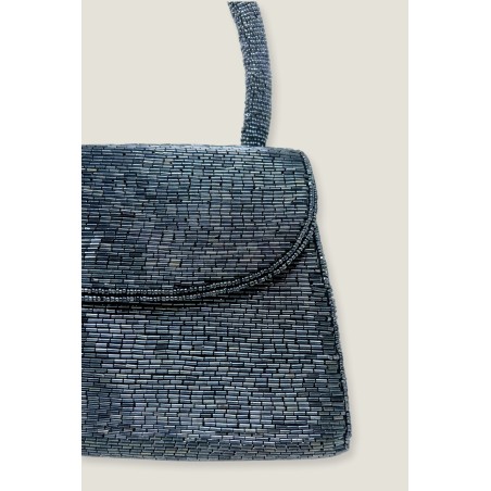 Limited Edition Beaded Handbag | Navy/Bullet Just In