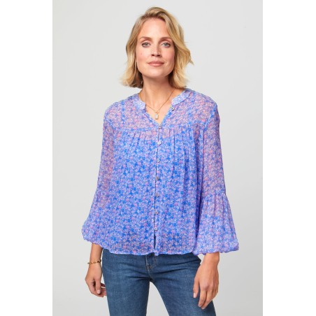 Limited Edition Beatrice Blouse | Meadow Bloom Blue Latest Edition