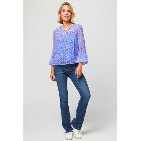 Limited Edition Beatrice Blouse | Meadow Bloom Blue Latest Edition