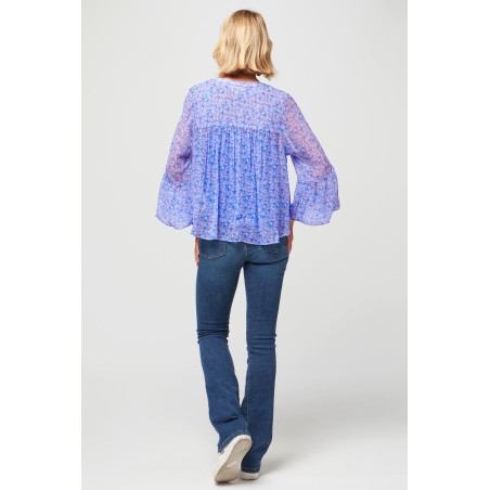 Limited Edition Beatrice Blouse | Meadow Bloom Blue Latest Edition