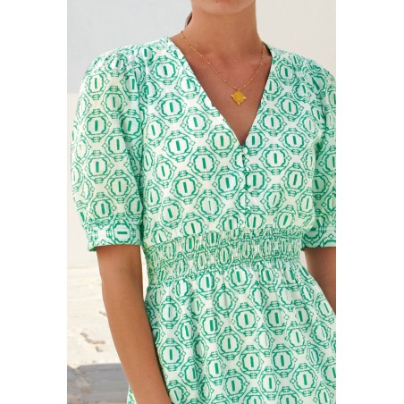 Limited Edition Billie Dress | Circle Geo Green New Collection