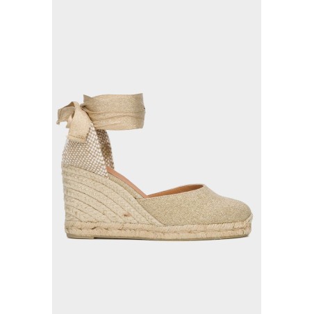 Limited Edition Carina Canvas Wedge Espadrilles | Gold Immediate Availability