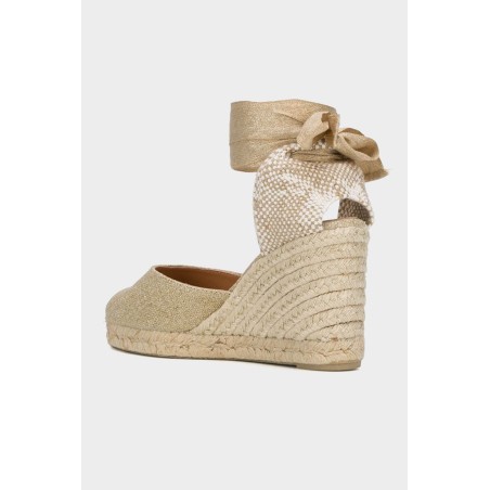 Limited Edition Carina Canvas Wedge Espadrilles | Gold Immediate Availability