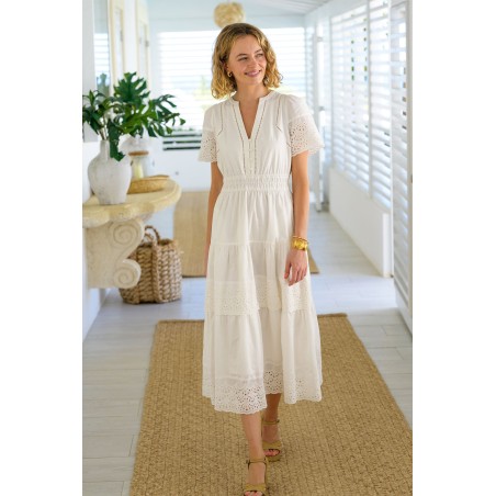 Limited Edition Broderie Sienna Dress | Ivory Just In