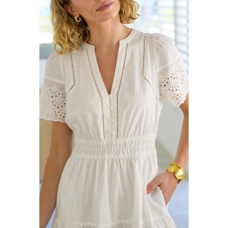 Limited Edition Broderie Sienna Dress | Ivory Just In