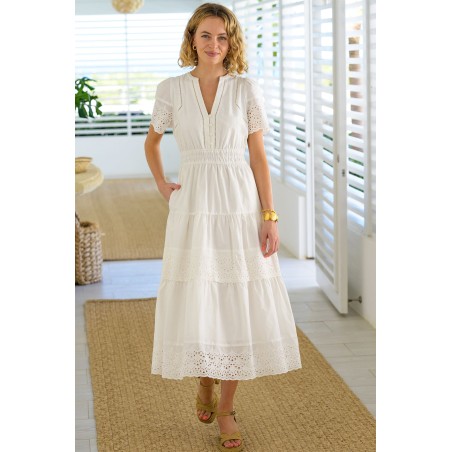 Limited Edition Broderie Sienna Dress | Ivory Just In