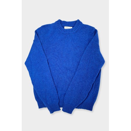 Limited Edition Brora Shetland Sweater | Blue Available for Immediate Shipping