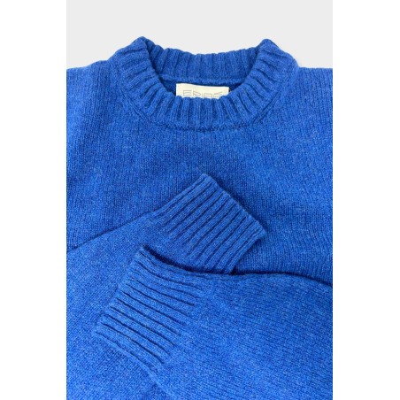 Limited Edition Brora Shetland Sweater | Blue Available for Immediate Shipping