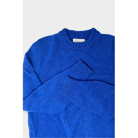 Limited Edition Brora Shetland Sweater | Blue Available for Immediate Shipping