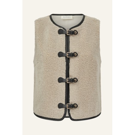 Limited Edition Buckle Gilet | Cream On Hand Now