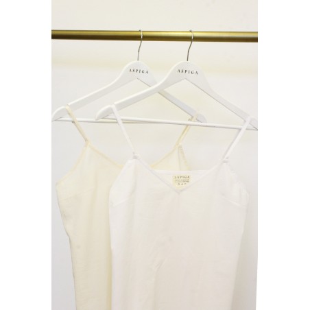 Limited Edition Cami V Midi Slip Dress | White New Collection