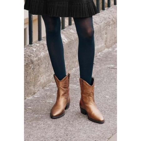 Limited Edition Camilla Short Cowboy Boots | Copper Just In